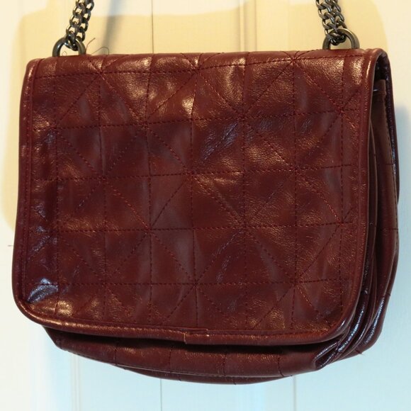 ZARA Burgundy Handbag - Picture 1 of 7
